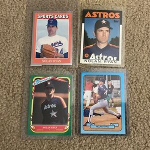 Nolan Ryan Baseball ⚾️ Card Collection (4)